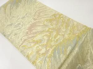 アンティーク　荒波模様織出し袋帯（材料）